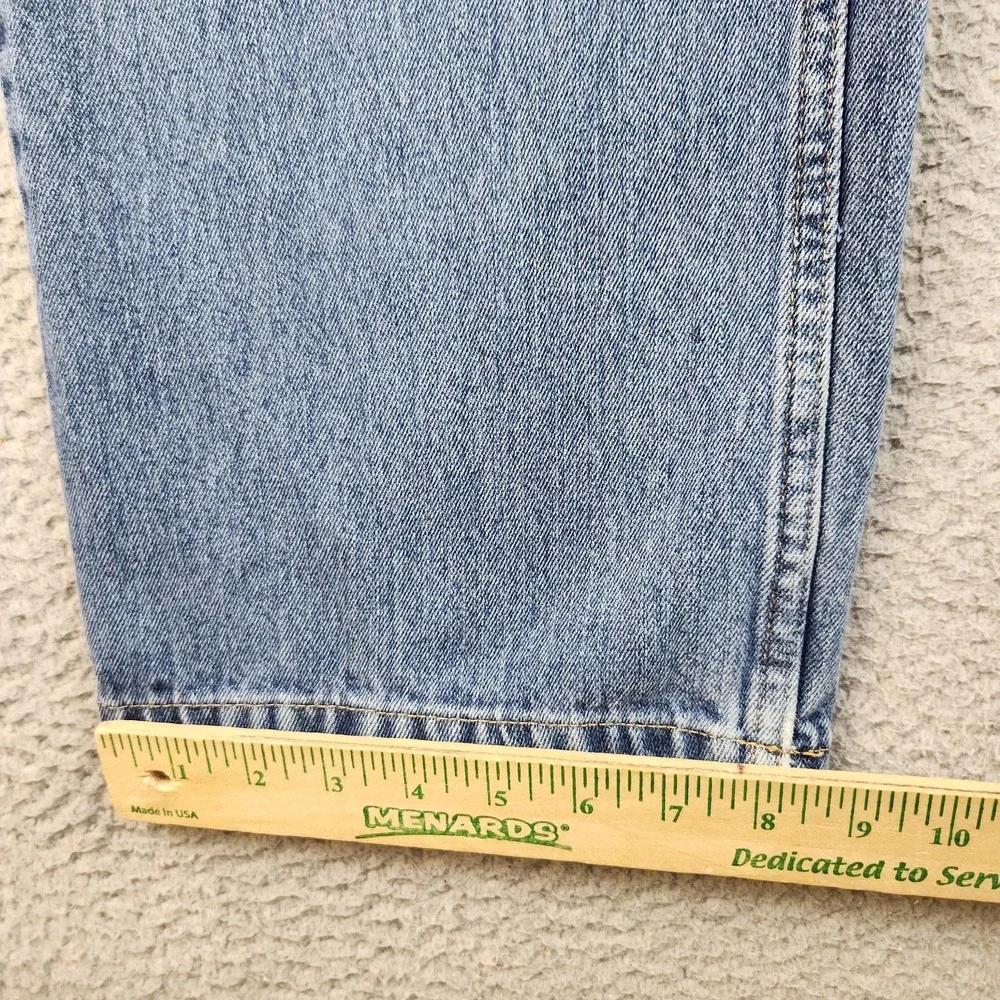 Nautica Jeans Co Y2K Jeans Mens 38x30 Relaxed Straight Blue Distressed
